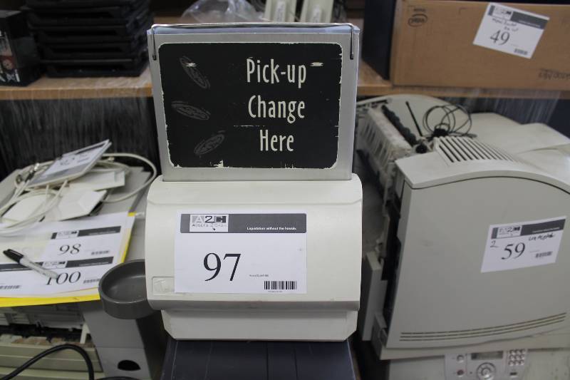 lot 97 image: Change Machine wChange Drawer & Coin Dispenser.