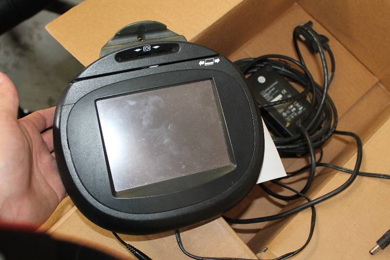 lot 11 image: Hypercom Optimum L4100 Credit Card Terminal wDigital Display Original Packaging With Cords.