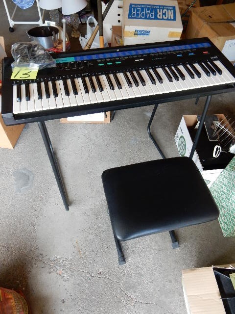 Casio 210 Sound Tone Bank Electronic Keyboard Stand and Bench