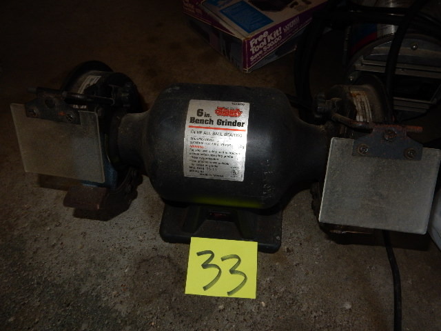 lot 33 image: Quality, 6in Bench Grinder, 14 H.P.