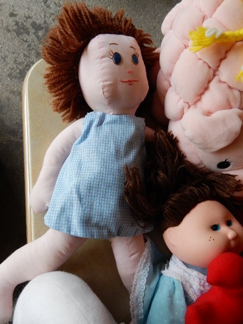 lot 63 image: Misc. Stuffed Animals and dolls.