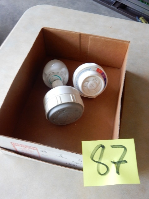lot 87 image: 3 Massaging shower heads