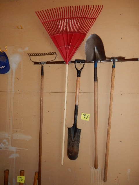 lot 97 image: Misc. Garden tools  as shown