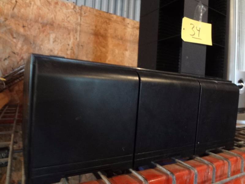 lot 34 image: CD Rack and Case, Vertical Fan