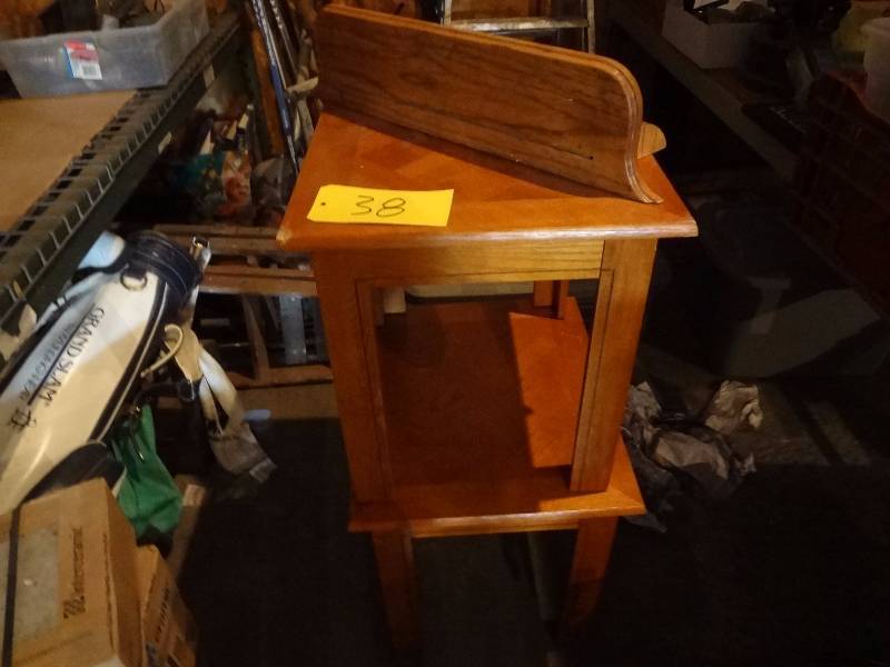 lot 38 image: Tables, Shelf