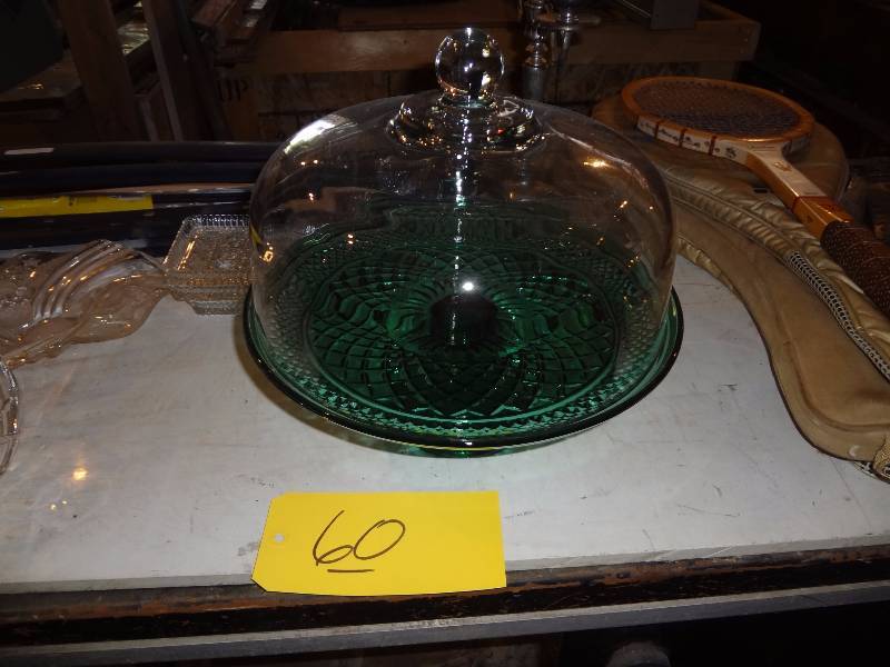 lot 60 image: Covered Cake Plate