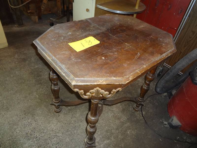 lot 81 image: Ornate Old Table, Smaller One