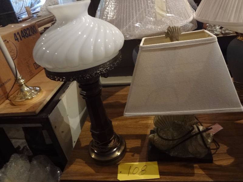 lot 108 image: Pair of Lamps