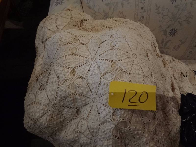 lot 120 image: Two Large Woven Spreads