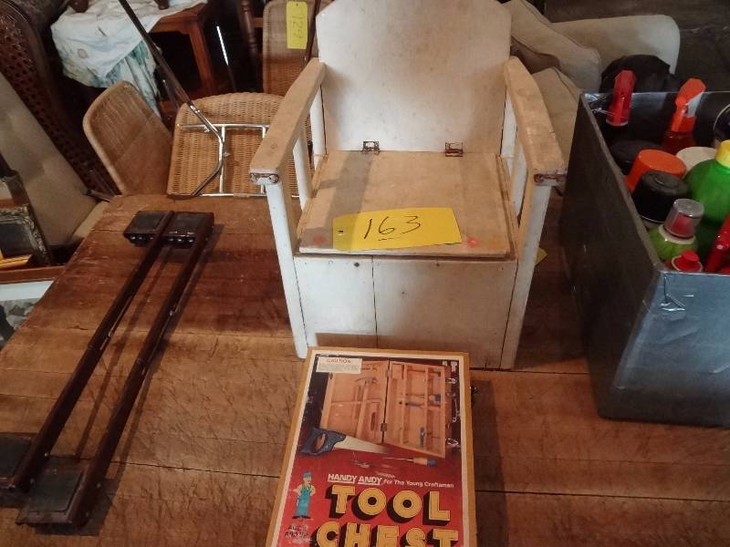 lot 163 image: Kids Potty and Tool Box