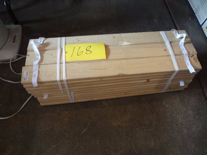 lot 168 image: Lot of Wood Slat Curtains
