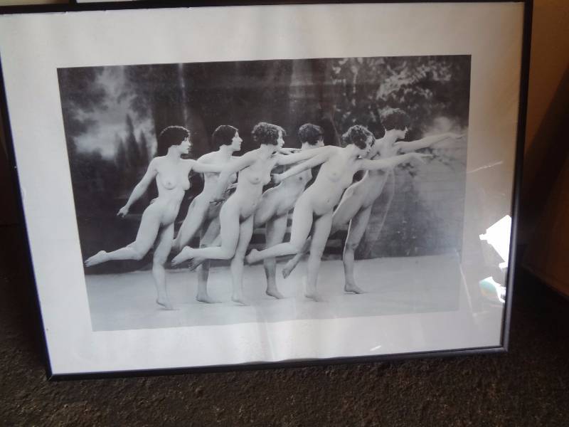 lot 203 image: Pair of Old Risqu Nudes
