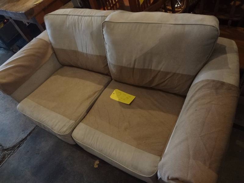 lot 228 image: Micro Suede Love seat