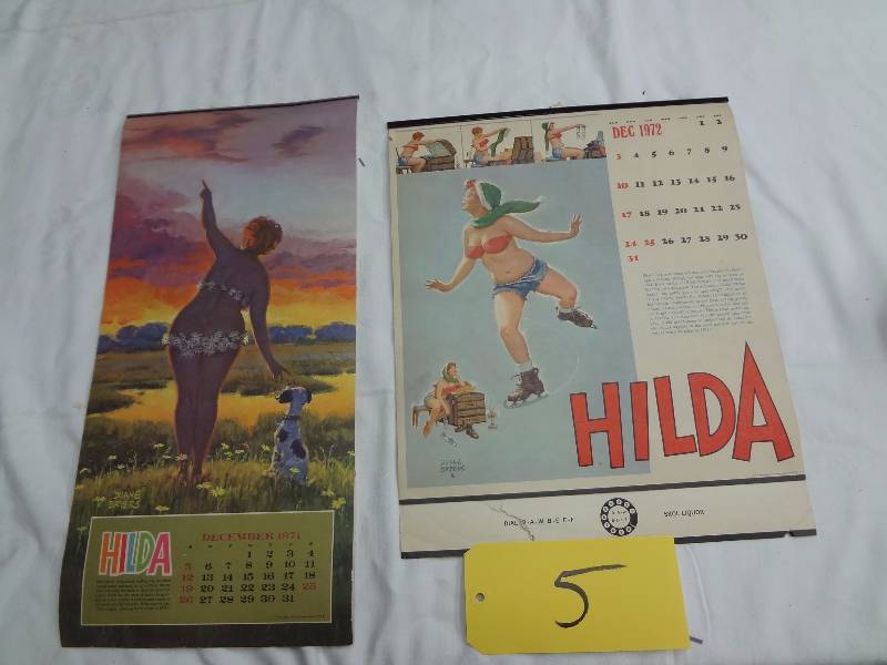 lot 5 image: Pair of Hilda Calenders