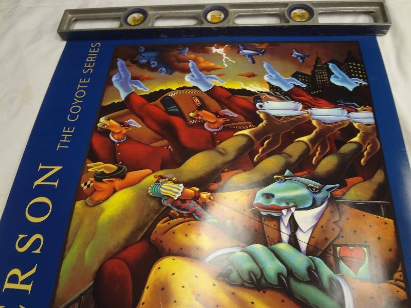 lot 8 image: Blue Coyote Poster