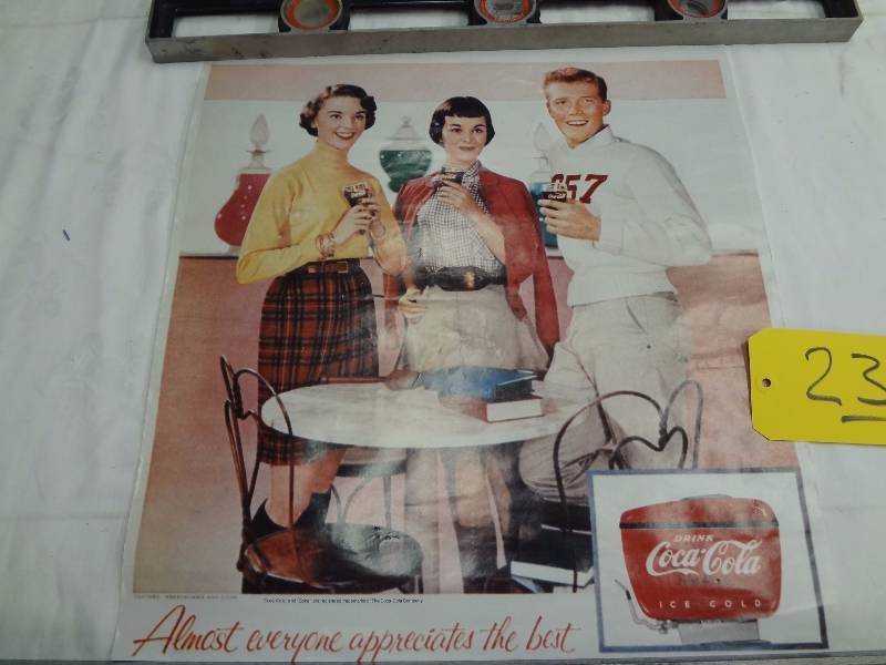 lot 235 image: Old Coke PicturePoster