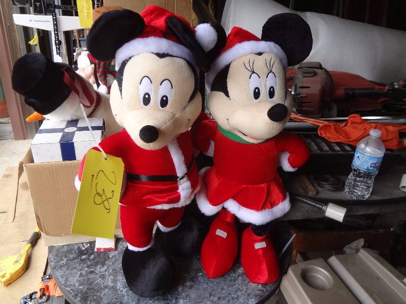 lot 238 image: Mickey,Minnie Santa
