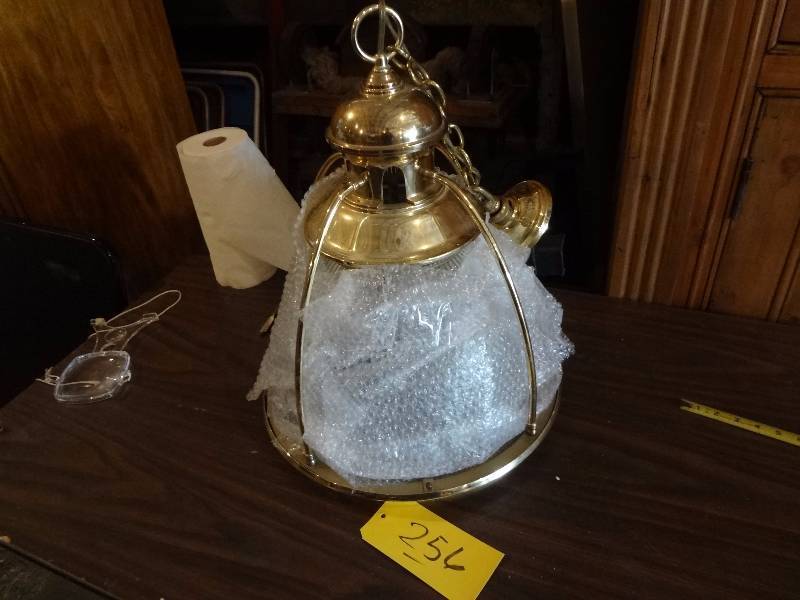 lot 256 image: Hollowphane Light Fixture