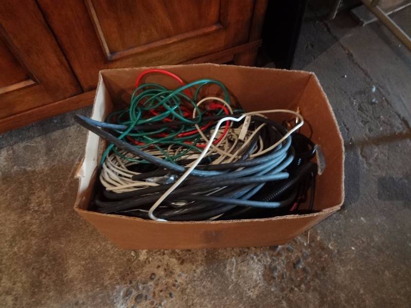 lot 259 image: Boxes of AVAudio Cables, click together shelf