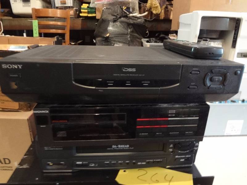 lot 264 image: Sony Satellite Receiver, Magnavox, Emerson