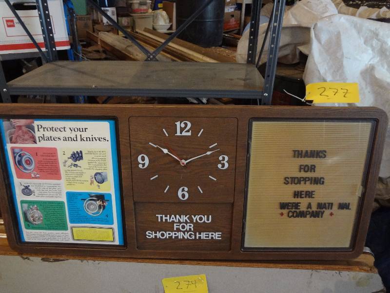 lot 277 image: Sign Board wclock