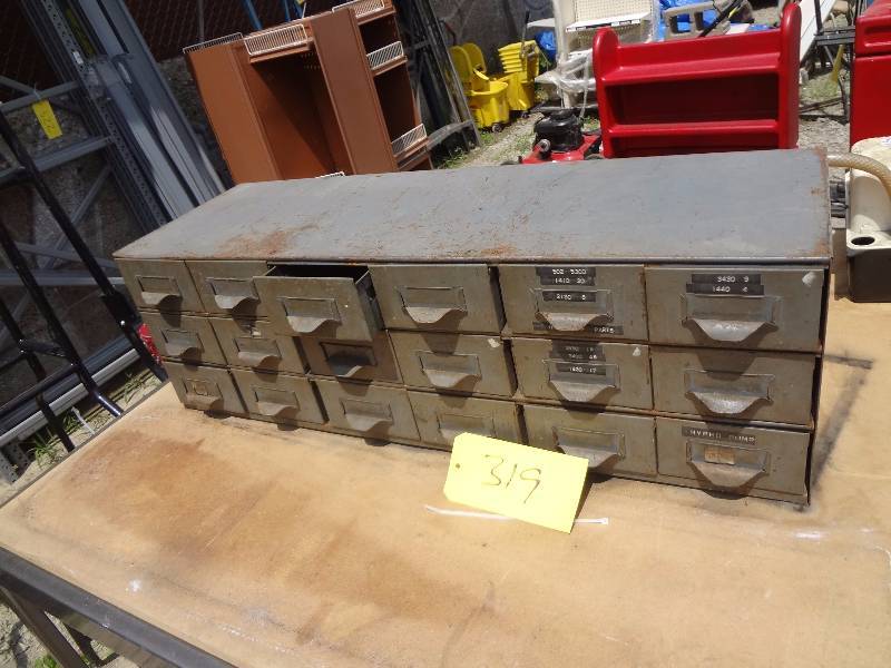 lot 319 image: Old Metal Index File