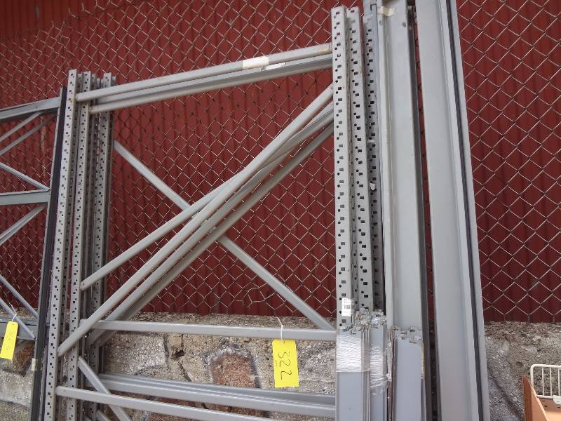 lot 322 image: (5) Upright Sections Lyon Racking