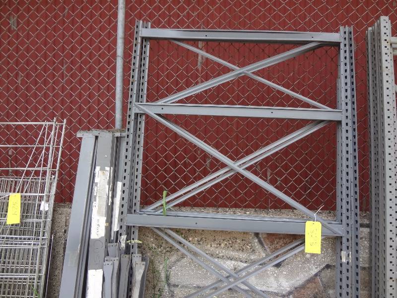 lot 323 image: (4) Upright Sections of Equipto Racking
