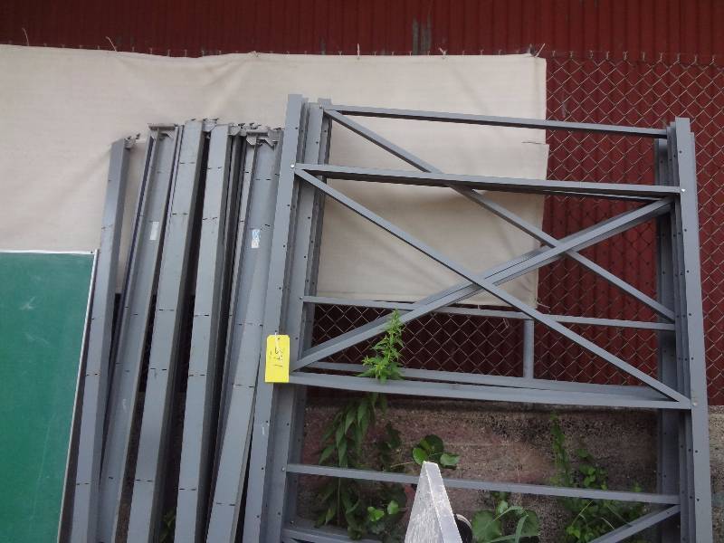lot 341 image: (6) Upright Sections of Scotch Racking