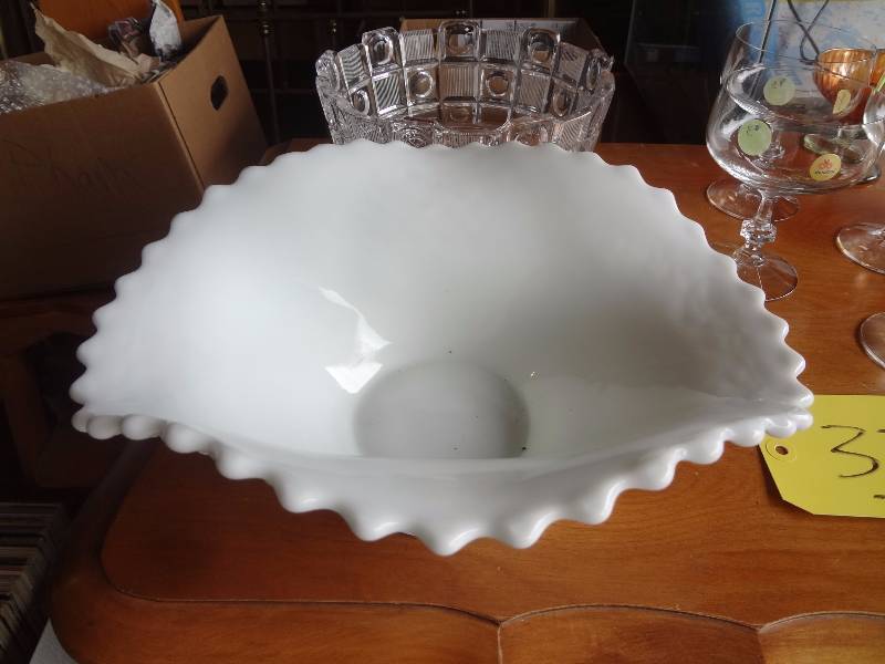 lot 374 image: Footed Crystal Bowl, More