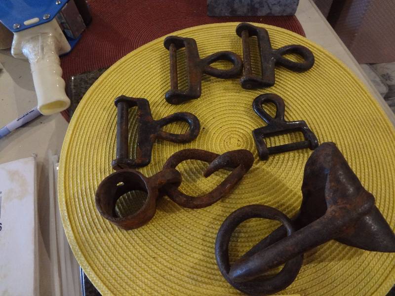 lot 387 image: I Believe these are Parts to Hitch Horses
