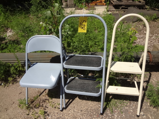 lot 588 image: Two Three Steps, Metal Chair