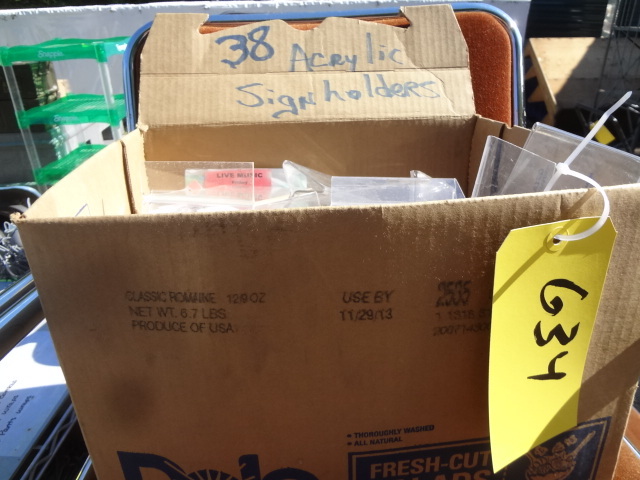 lot 634 image: Sign Holders