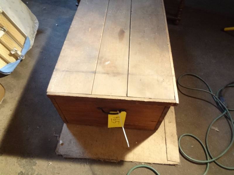lot 465 image: Old ,Large Wooden Box