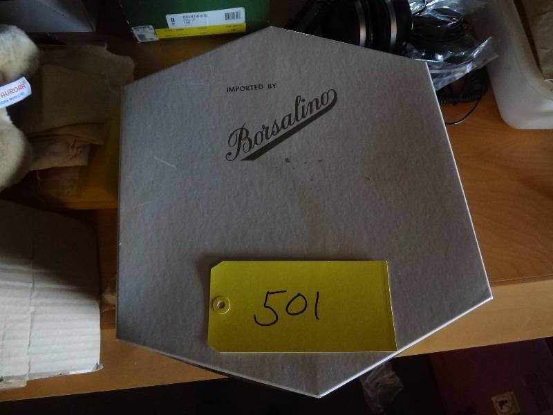 lot 501 image: Borsalino Hat Box
