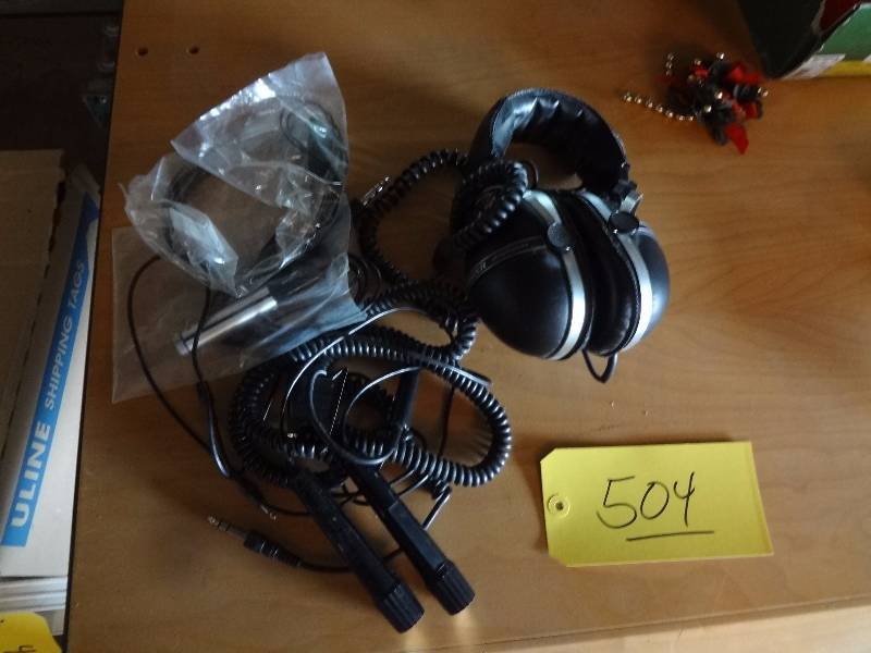 lot 504 image: Pioneer Head Phones, Radios