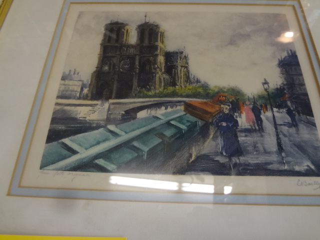 lot 563 image: Two Paris Scenes by Le Bailly