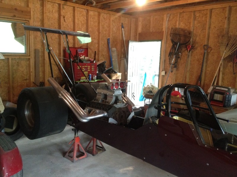 AWESOME SUPER COMP 24FT DRAGSTER ROLLING CHASSIS