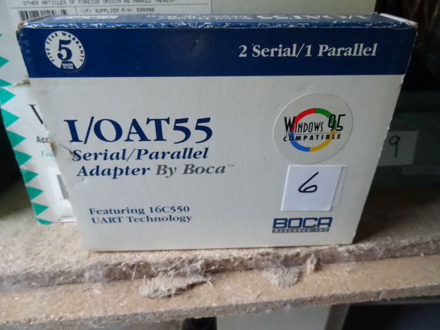 lot 6 image: BOCA IOAT55 Serial Parallel Adapter 16C550 UART Technology - Guide  Adapter