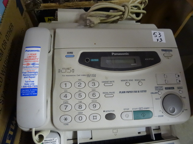 lot 53 image: 3 Fax Machines