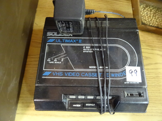 lot 99 image: VHS Video Cassette Rewinder