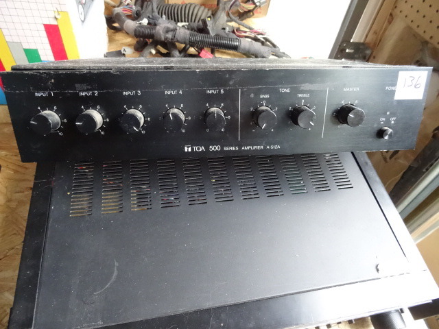 lot 136 image: TOA A-512a PA AMP.