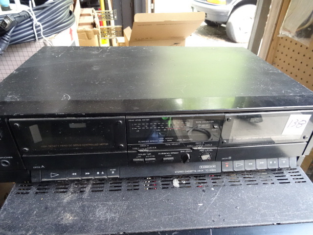 lot 138 image: Sony tc-w345 Dual Cassette Deck