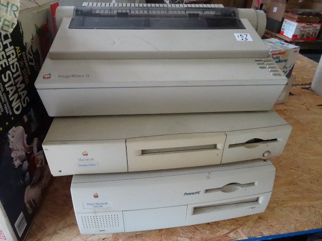 lot 157 image: Apple Power Mac with Image writer 2 printer