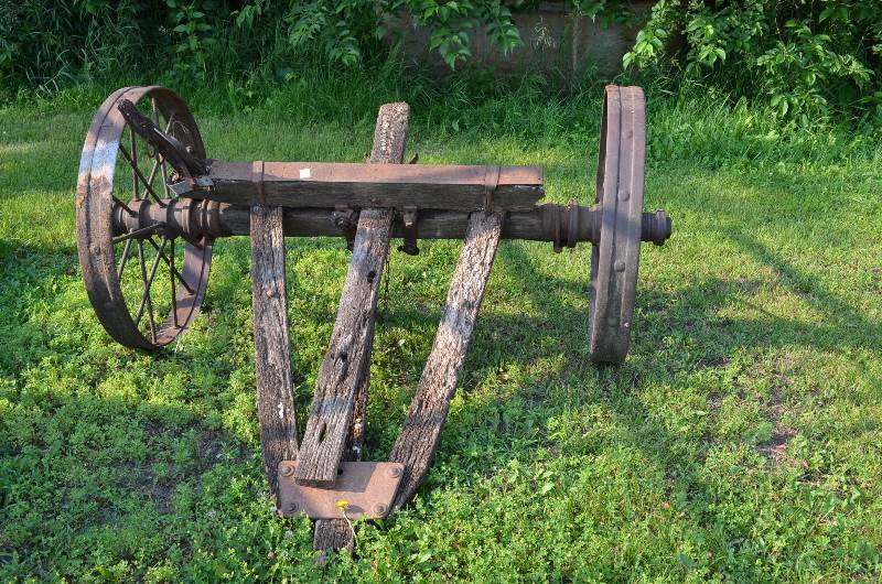 Antique Wheels and Frame