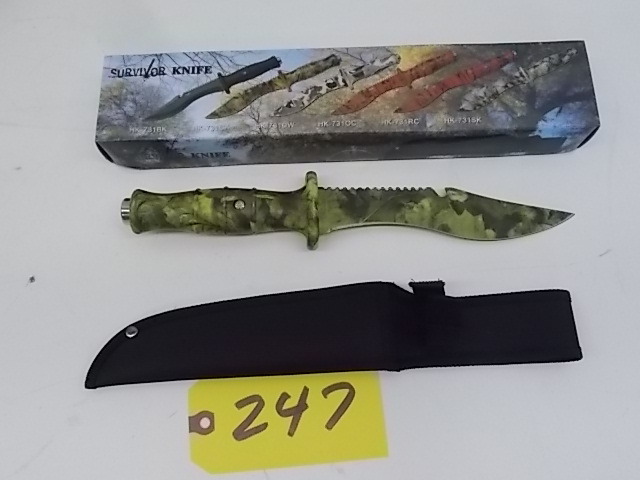 lot 247 image: Survivor HK-731CA Hunting Knife...