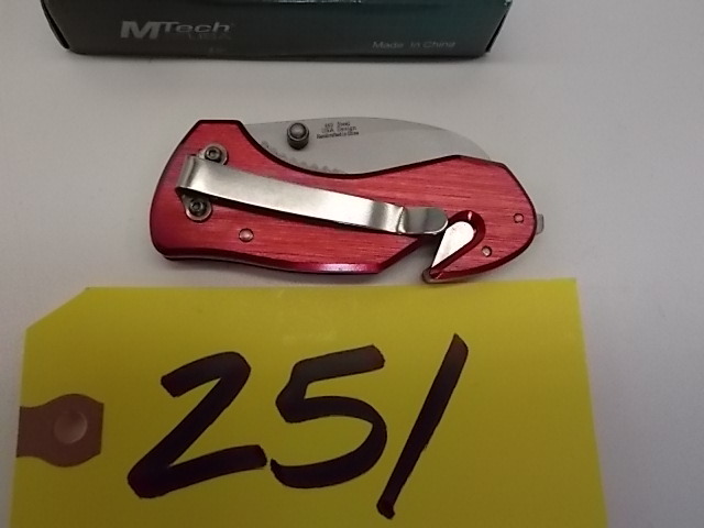 lot 251 image: M-Tech MT-350R Lock Blade Rescue Kn...