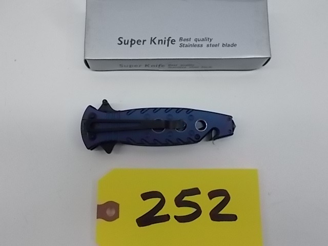 lot 252 image: Super Knife TF-569PD Lock Blade Res...