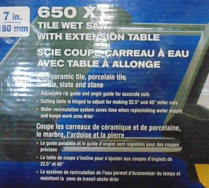 lot 14 image: QEP 650 XT Tile Saw