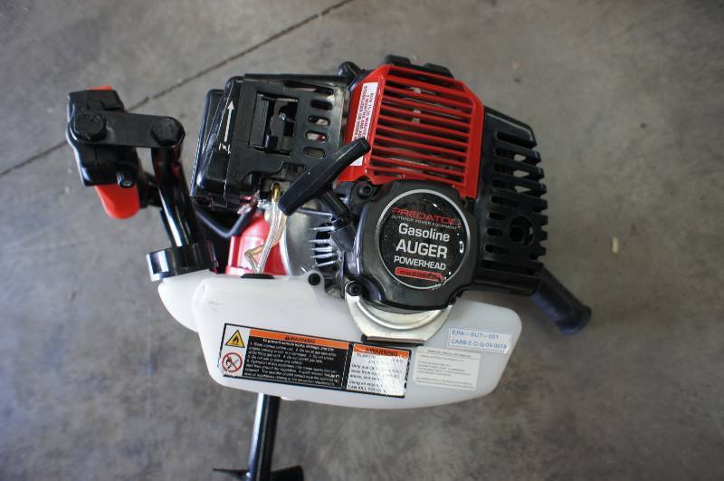 dc power head 4 HP Powerhead Auger Predator in. Bit 1.5 with Gasoline